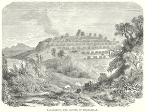 Tananarywa, stolica Madagaskaru (rycina) autorstwa English School