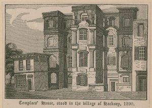 Dom Templariuszy, stał we wsi Hackney, 1290 autorstwa English School