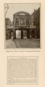 Temple Bar, Londyn, zdjęcie wykonane w 1878 r. autorstwa English School