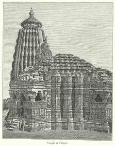 Świątynia w Udaipur (grawerunek) autorstwa English School