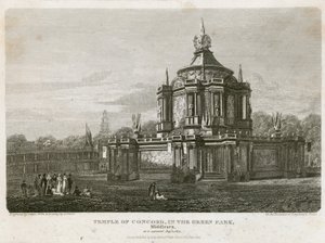 Świątynia Zgody wzniesiona dla Pokoju 1814 r. autorstwa English School