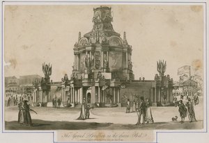 Świątynia Zgody wzniesiona dla Pokoju 1814 r. autorstwa English School