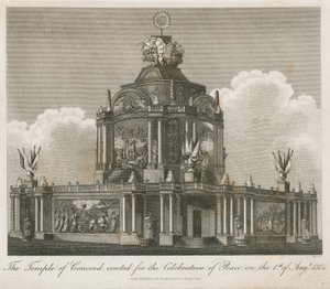 Świątynia Zgody wzniesiona dla Pokoju 1814 r. autorstwa English School