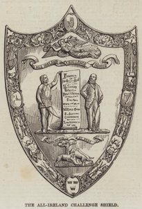 Tarcza Wyzwania All-Irlandia (grawerowanie) autorstwa English School