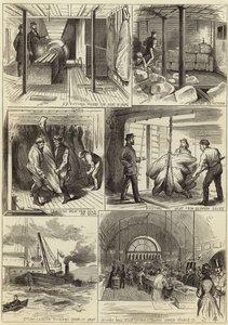 Amerykański handel świeżym mięsem w Glasgow i Londynie autorstwa English School
