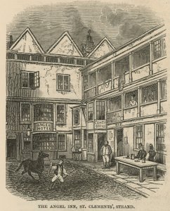 The Angel Inn, St Clements, Strand, Londyn autorstwa English School