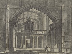 Przedkaplica, 1816 (rycina) autorstwa English School