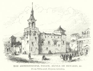 Pałac Arcybiskupi, Alcala de Henares itp. (rycina) autorstwa English School
