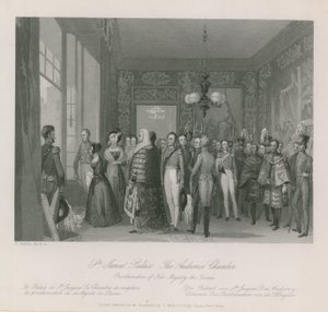 Sala audiencyjna pałacu św. Jakuba autorstwa English School