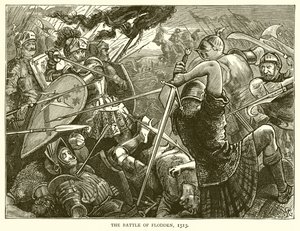 Bitwa pod Flodden, 1513 autorstwa English School