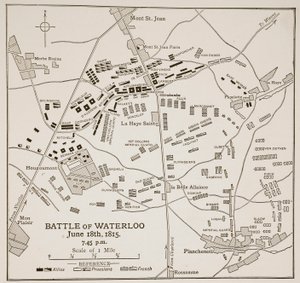 Bitwa pod Waterloo, 18 czerwca 1815 r. autorstwa English School