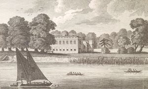 Biskup Pałacu Londyńskiego w Fulham, grawerowany przez Taylora, 1788 autorstwa English School