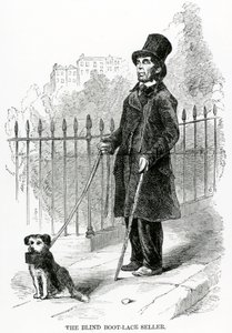 The Blind Boot-Lace Seller, c.1840 autorstwa English School