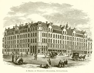 Blok budynków Peabodys, Spitalfields autorstwa English School