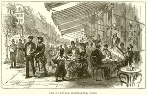 Bulwar Montmartre, Paryż autorstwa English School