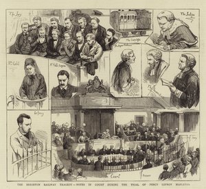 Tragedia kolejowa w Brighton, notatki w sądzie podczas procesu Percy Lefroy Mapleton autorstwa English School