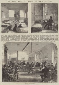 Broadmoor Criminal Lunatic Asylum (rycina) autorstwa English School