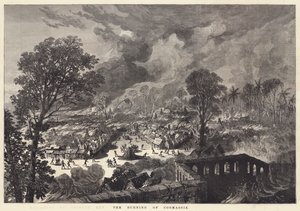 Spalenie Coomassie (rycina) autorstwa English School