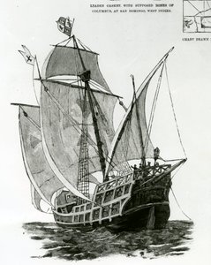 Karawela „Santa Maria” (rycina) autorstwa English School