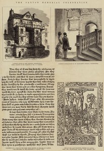 Uroczystość Pamięci Caxton (rycina) autorstwa English School