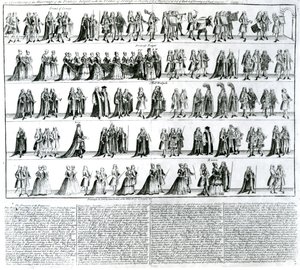 Ceremonia zaślubin księżniczki Royal z księciem Orange, 1734 autorstwa English School