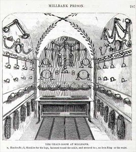 The Chain-Room at Millbank, z „The Criminal Prisons of London and Scenes of Prison Life” Henry