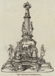 Świadectwo Chandos (grawerowanie) autorstwa English School