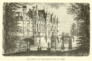 Zamek Chenonceaux, Loir et Cher autorstwa English School