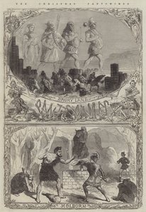 Pantomimy bożonarodzeniowe (grafika) autorstwa English School