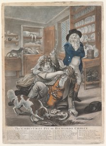 Christmas Pie lub Richards Choice, 1795 (ręcznie barwiony grawerunek) autorstwa English School