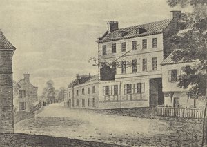 Christopher Inn w Eaton w Buckinghamshire (wklęsłodruk) autorstwa English School
