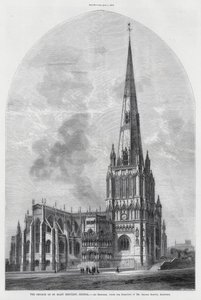 Kościół St Mary Redcliffe, Bristol (rycina) autorstwa English School