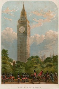Wieża zegarowa, Westminster, Londyn autorstwa English School