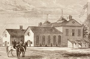 College of William and Mary, Williamsburg, Virginia (litho)puola autorstwa English School
