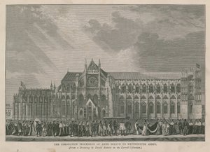 Procesja koronacyjna Anny Boleyn do Opactwa Westminsterskiego autorstwa English School
