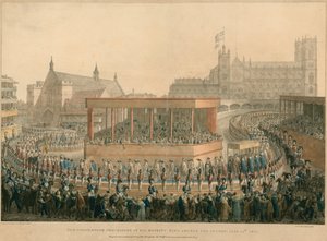 Procesja koronacyjna Jego Królewskiej Mości Króla Jerzego IV, 19 lipca 1821 r. autorstwa English School