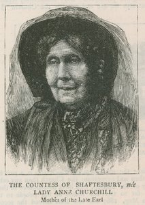 Hrabina Shaftesbury, z domu Lady Anne Churchill autorstwa English School