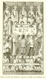 Ława Dworu Królów, czasy Henryka VI autorstwa English School