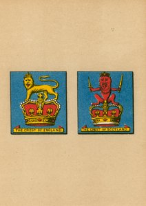 Herb Anglii. Herb Szkocji autorstwa English School