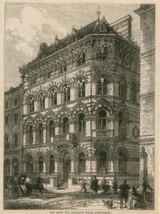 The Crown Life Assurance Office, Fleet Street, Londyn autorstwa English School