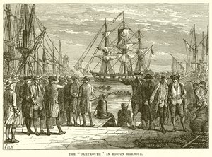 Dartmouth w Boston Harbor autorstwa English School