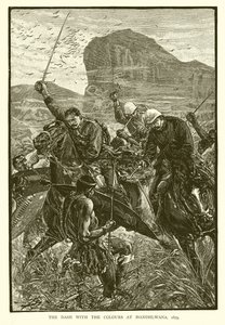 Dash z kolorami w Isandhlwana, 1879 autorstwa English School