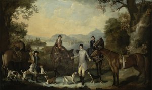 Śmierć zająca, ok. 1760-70 autorstwa English School
