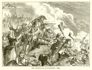 Obrona Londonderry, 1689 autorstwa English School