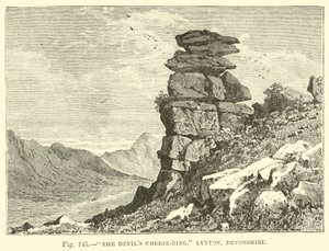 The Devils Ser-Ring, Lynton, Devonshire autorstwa English School