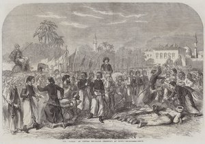 „Doseh”, coroczna ceremonia religijna w Kairze (rycina) autorstwa English School