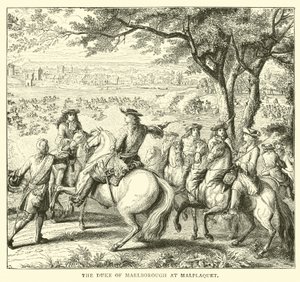Książę Marlborough w Malplaquet autorstwa English School