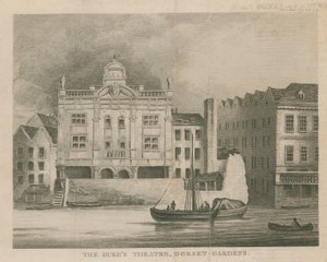 The Dukes Theatre, Dorset Gardens, Londyn autorstwa English School