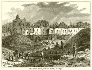 Hałdy kurzu, Somers Town, 1836 r. autorstwa English School