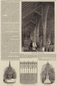 Kościół hrabiego Shrewsbury w Cheadle (grawerowanie) autorstwa English School